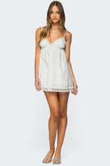 Luisa Lacey Babydoll Mini Dress
