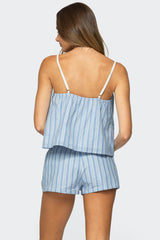 Birkley Striped Babydoll Top