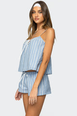 Birkley Striped Babydoll Top