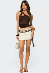 Lina One Shoulder Cut Out Top