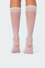 Sheer Knee High Socks