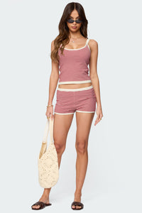 Saylor striped knit shorts