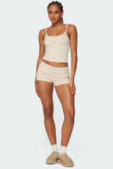 Kodi Striped Fold Over Shorts