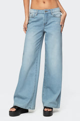 Ripley Distressed Low Rise Baggy Jeans