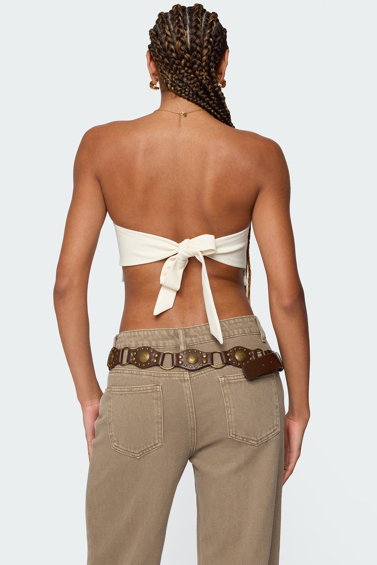 Stud & Tassel Handkerchief Top