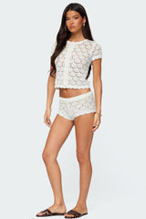 Elisa Open Knit Shorts