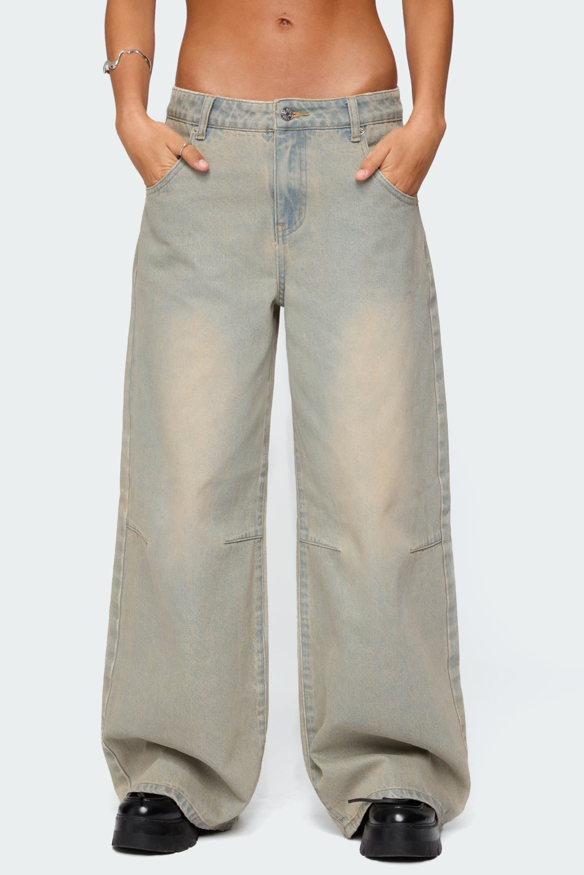 Santi Low Rise Baggy Jeans