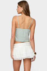 Sequin & Bead Woven Tank Top