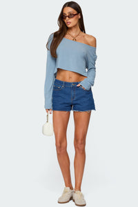Birdy Low Rise Denim Shorts