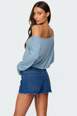 Cropped Off Shoulder Top