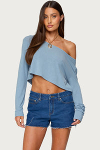 Cropped Off Shoulder Top