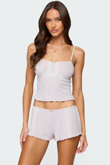 Sephi Lacey Pointelle Tank Top