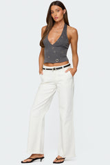 Sakura Grommet Halter Top