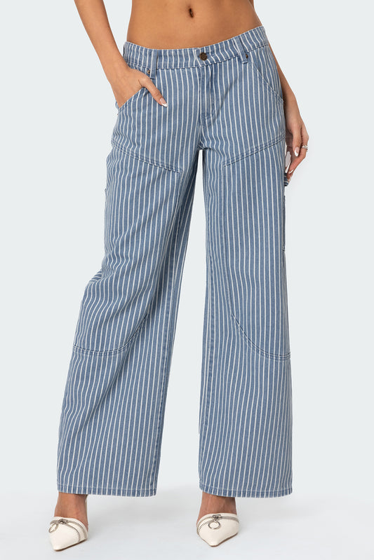 Striped Carpenter Jeans
