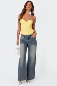 Magda Acid Wash Low Rise Baggy Jeans