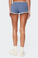 Eliane Contrast Lacey Shorts