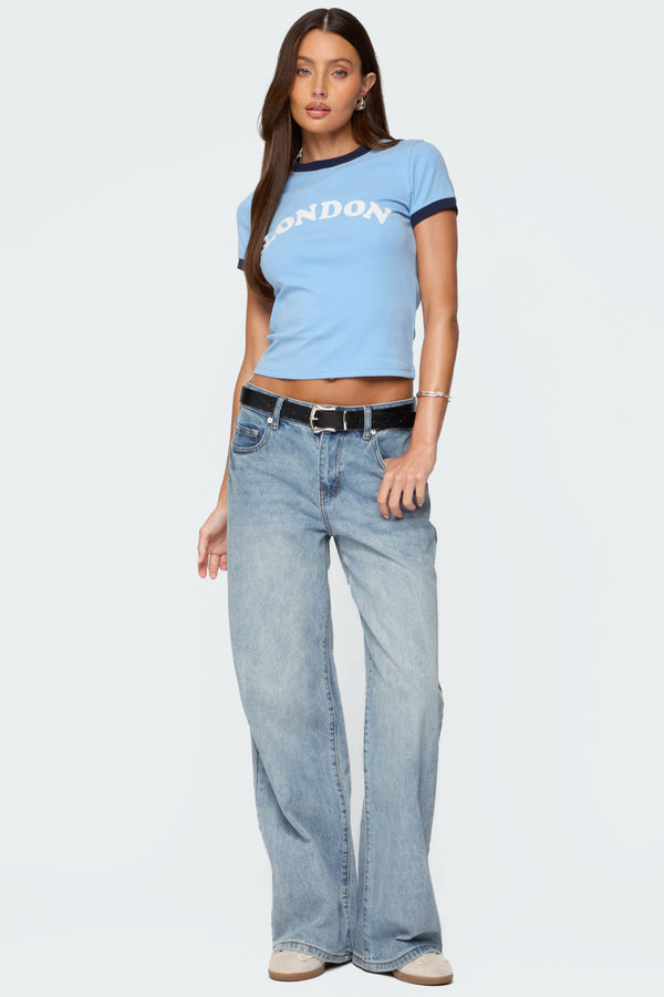 Ery Mid Rise Baggy Jeans