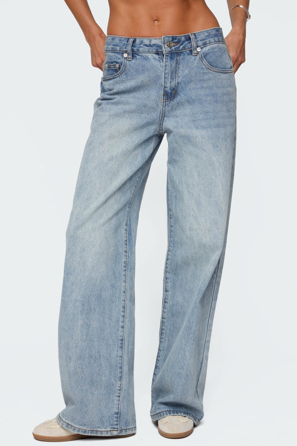 Ery Mid Rise Baggy Jeans