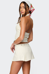 Keli Buckle Halter Top