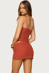 Josephina Textured Floral Tank Top