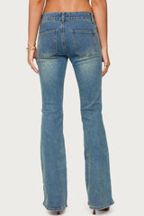 Mattea Low Rise Flared Jeans