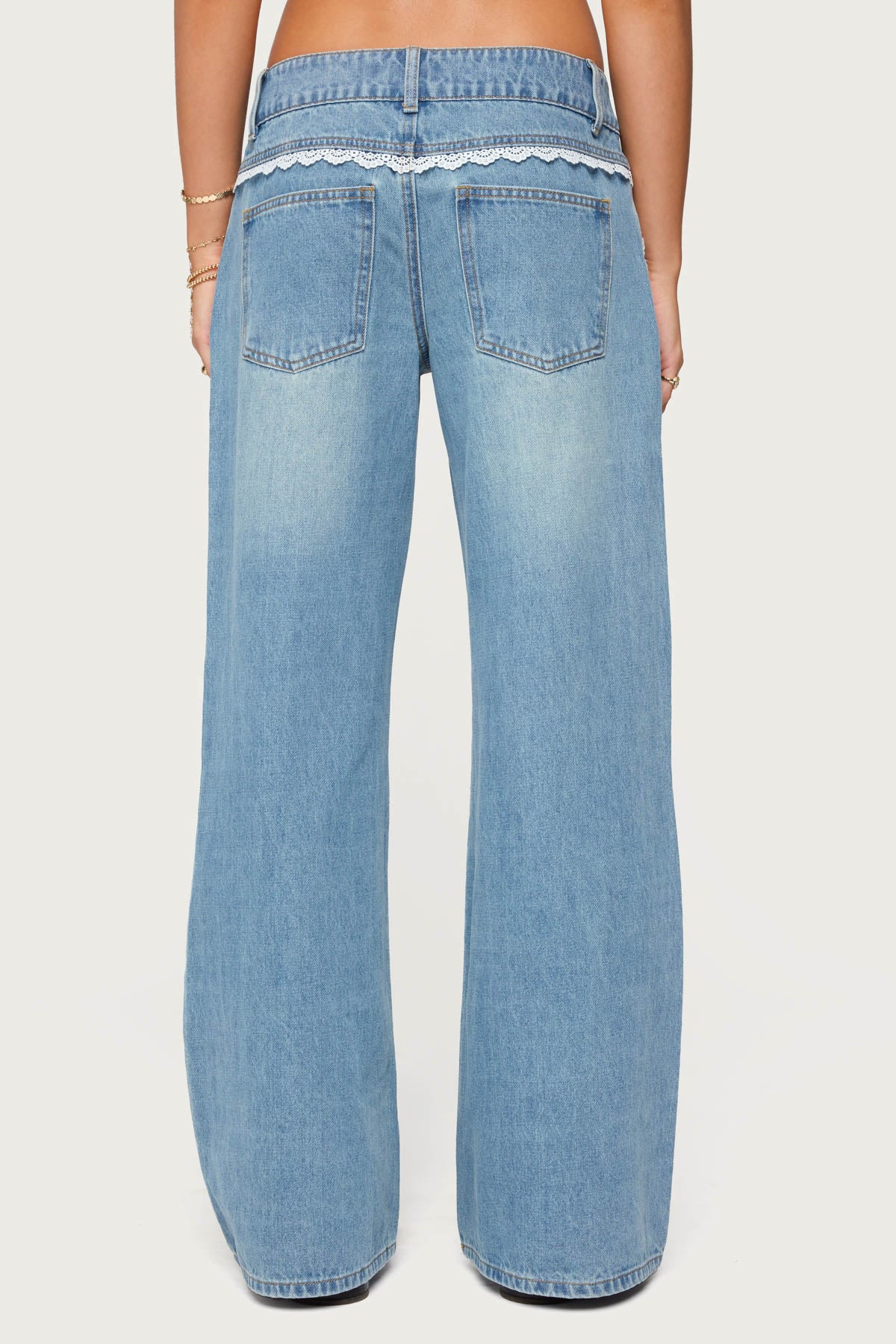 Alisha Lacey Low Rise Baggy Jeans