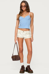 Cosette Pointelle Cupped Tank Top