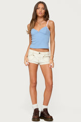 Cosette Pointelle Cupped Tank Top