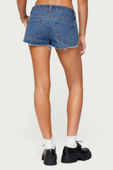 Devin Low Rise Micro Denim Shorts