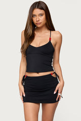 Maree Bead V Neck Top