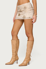 Astrid Beaded Mini Skirt