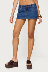 Camelia Denim Mini Skort
