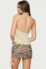 Ariya Keyhole Halter Top