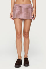 Marlow Striped Mini Skort