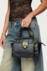 Vintage Hardware Faux Leather Bag