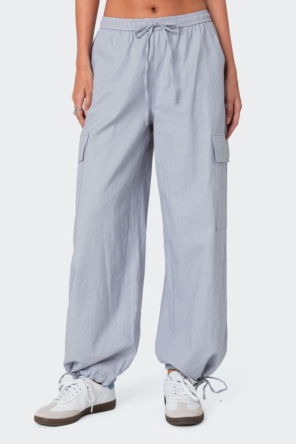 Phoenix Linen Look Cargo Pants