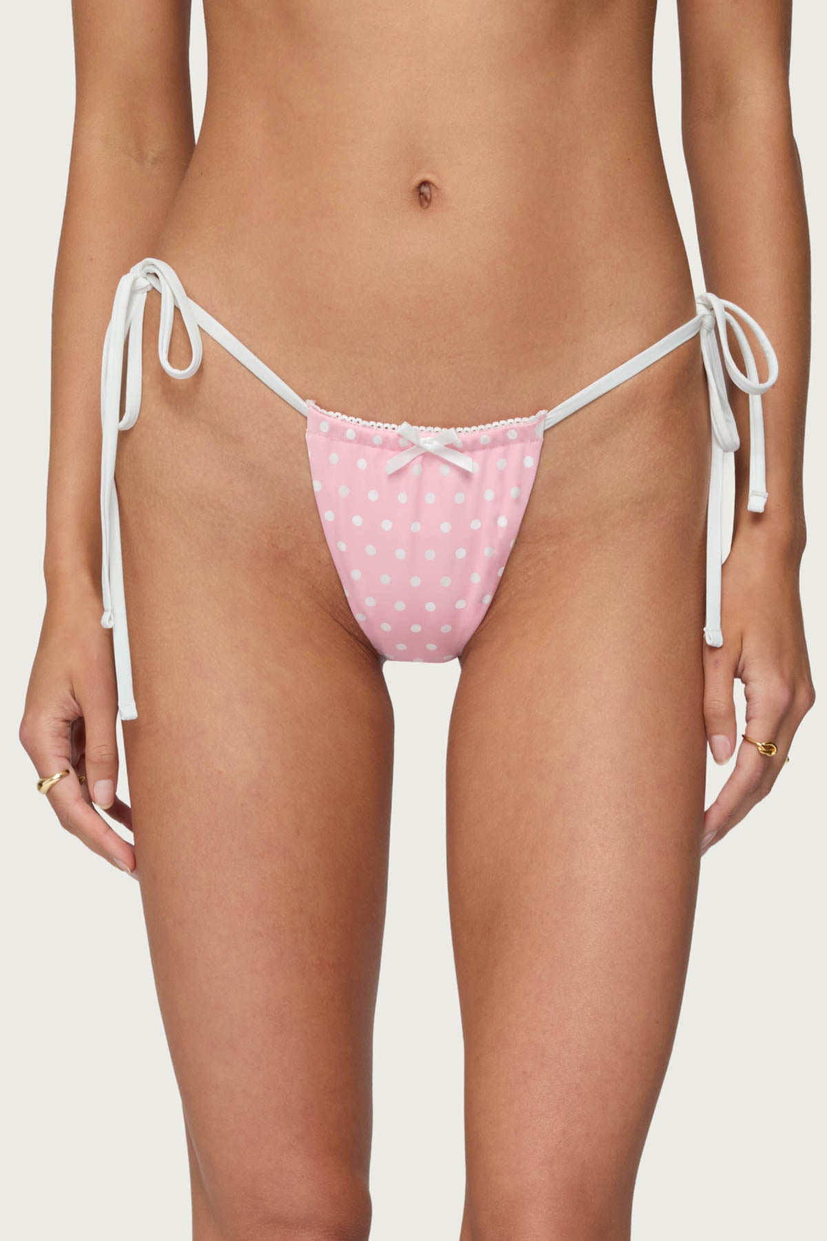 Leigh Polka Dot String Bikini Bottom