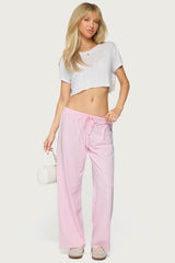 Petite Olivia Striped Loose Fit Pants