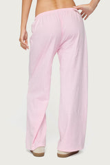 Petite Olivia Striped Loose Fit Pants
