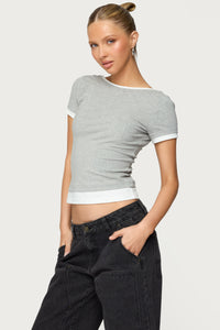 Julietta Contrast Layered T Shirt