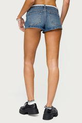 Olesia Tie Belt Denim Shorts