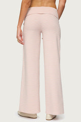 Lilah Striped Fold Over Pants