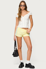 Arlow Ruffle Button Up Top