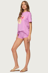Fleur Fold Over Shorts