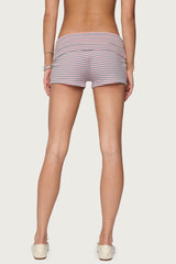 Kodi Striped Fold Over Shorts