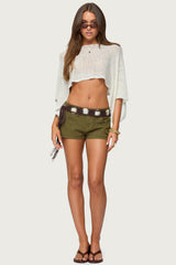 Laline Oversized Knit Crop Top