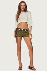 Laline Oversized Knit Crop Top