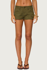 Hazen Grommet Low Rise Shorts