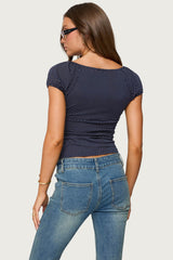 Stefania Polka Dot Top