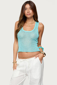 Eleora Sequin Knit Tank Top